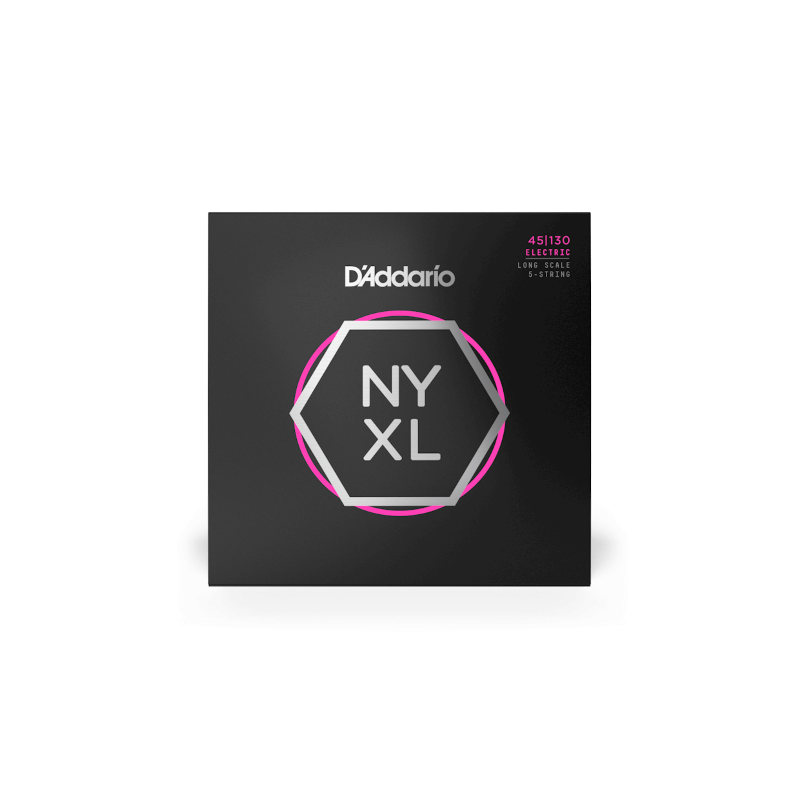 D'ADDARIO NYXL45130, Set Long Scale, Regular Light 5-String, 45-130