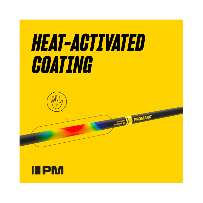 PROMARK Bacchette Rebound 5B ActiveGrip in noce americano, punta acorn in legno