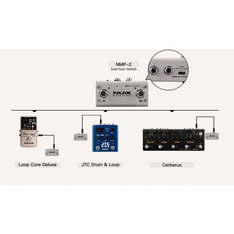 NUX NMP-2 Dual footswitch universale - vaiconlasigla