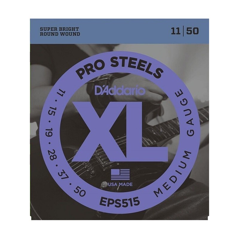 D'ADDARIO EPS515 PRO STEELS MEDIUM GAUGE 11/50 SET CORDE - vai con la sigla