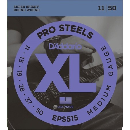 D'ADDARIO EPS515 PRO STEELS MEDIUM GAUGE 11/50 SET CORDE - vai con la sigla