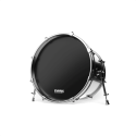 EVANS BD22RB-NP, Pelle risonante EQ3 per grancassa, 22 ", senza foro, colore nero - vai con la sigla