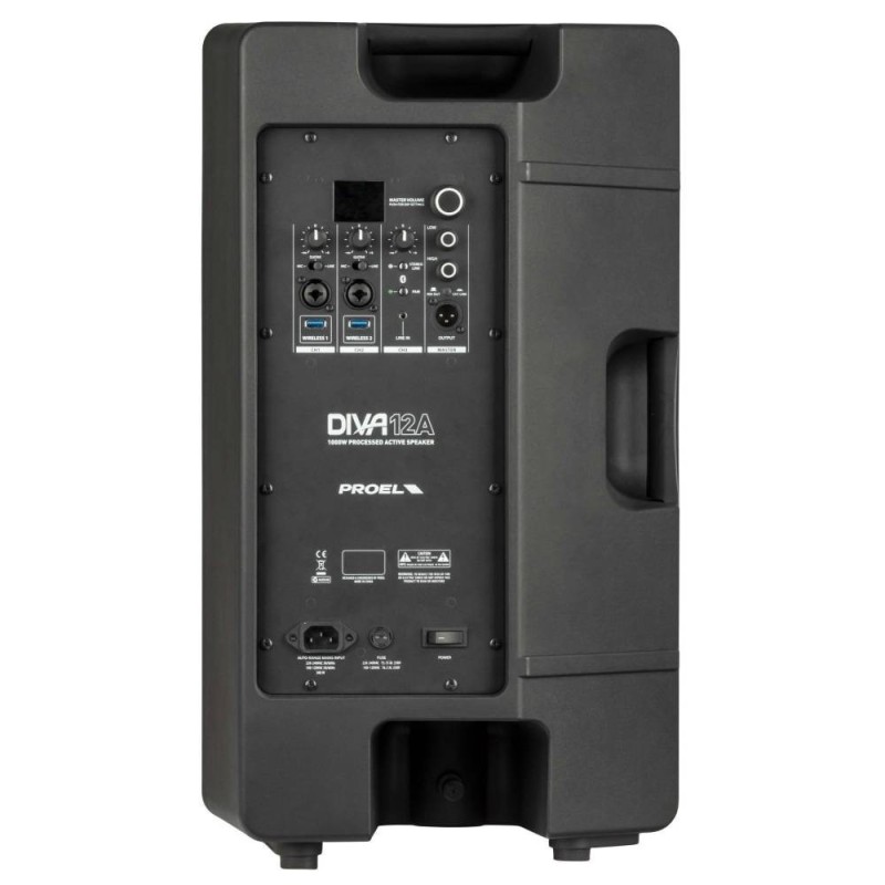 PROEL DIVA12A, Diffusore bi-amplificato da 12” 1000w - vaiconlasigla