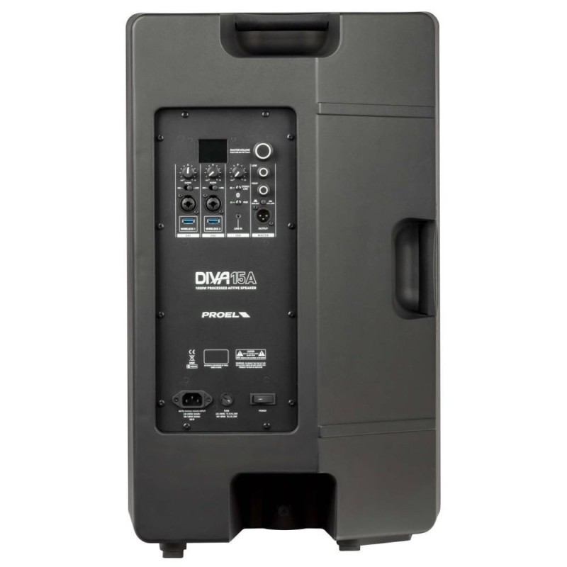 PROEL DIVA 15A Cassa attiva  Biamp. 15" 1000W con Bluetooth - vai con la sigla