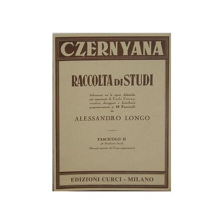 CZERNYANA RACCOLTA DI STUDI FASC 2 di A.Longo - vaiconlasigla