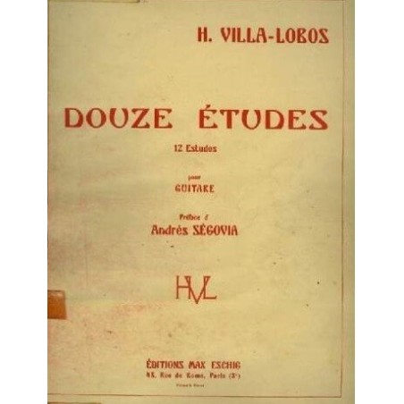 Douze Etudes pour Guitare - vaiconlasigla