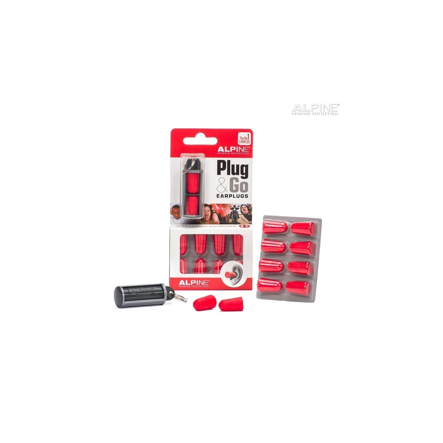 SET 10 EARPLUG ALPINE PLUG & GO con travel box - vai con la sigla