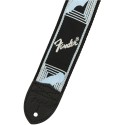 FENDER Tracolla Fender® 2" Monogrammed Black/Light Grey/Blue - vaiconlasigla