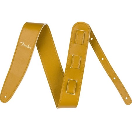 FENDER Tracolla Vegan Leather Butterscotch, 2.5" - vai con la sigla