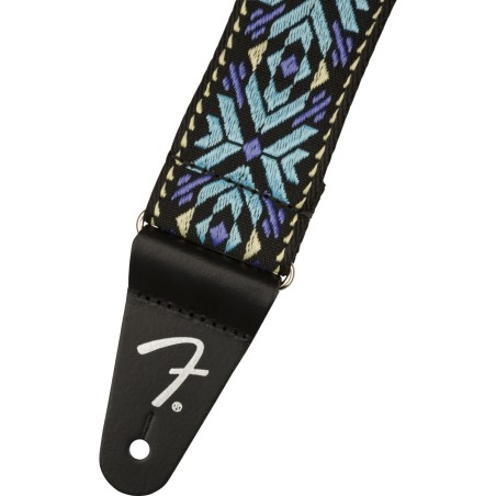 TRACOLLA FENDER PASADENA woven blue snowflake - vai con la sigla