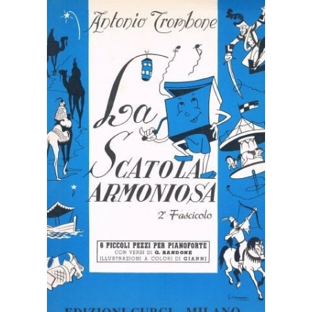 TROMBONE : LA SCATOLA ARMONIOSA 2° FASCICOLO 6 piccoli pezzi per pianoforte - vaiconlasigla