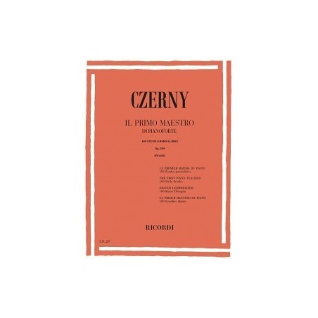 CZERNY C. - IL PRIMO MAESTRO DI PIANOFORTE - vai con la sigla
