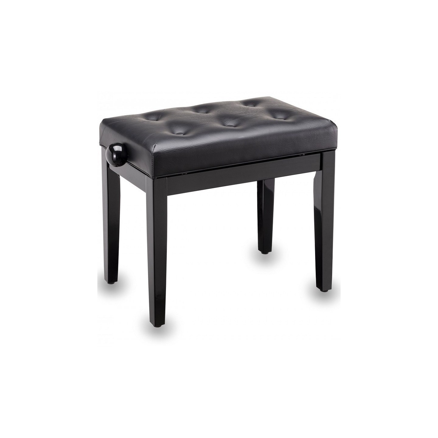 SOUNDSATION SBH-105P-BK Panca  regolabile, nera lucida e sedile chesterfield - vai con la sigla