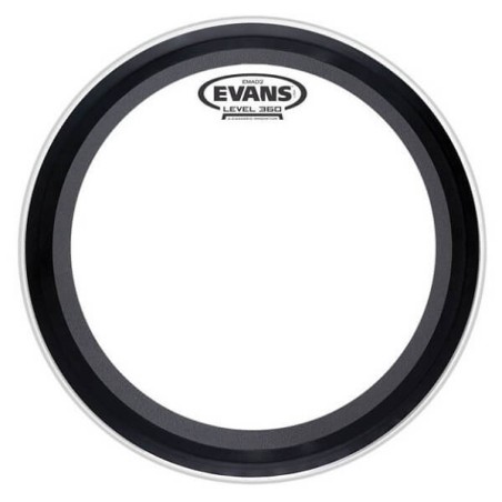 EVANS BD22EMAD2, EMAD2 Clear Bass Batter, trasparente, grancassa, 22 " - vai con la sigla