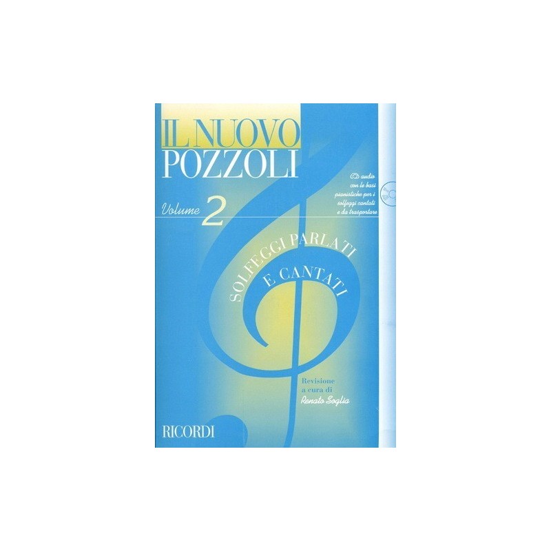 Il Nuovo Pozzoli vol.2 solfeggi parlati e cantati con cd audio - vai con la sigla