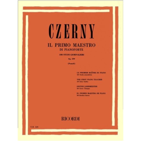 Il Primo Maestro di Pianoforte op.599 - vai con la sigla