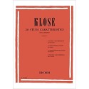 Klose' 20 studi di genere e di meccanismo, PER CLARINETTO - vai con la sigla