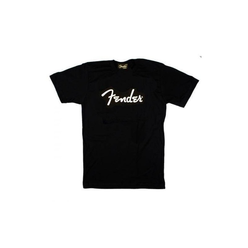 T-SHIRT NERA CON LOGO FENDER - vaiconlasigla