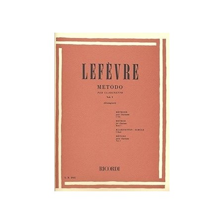 LEFEVRE - METODO PER CLARINETTO VOL. 1 - vai con la sigla