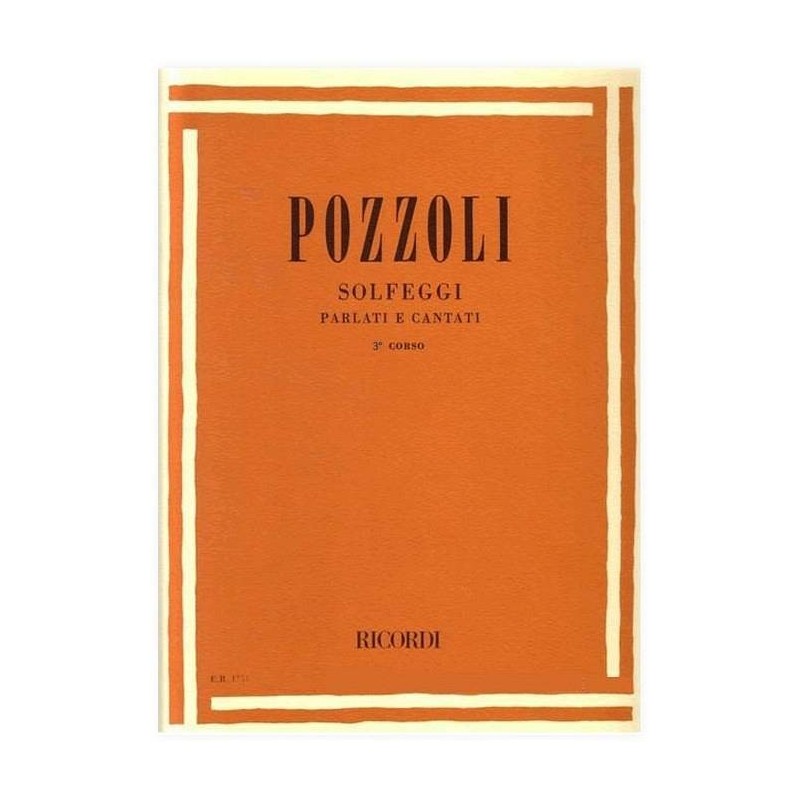 Pozzoli Solfeggi parlati e cantati  III Corso - vaiconlasigla