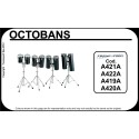COPPIA OCTOBANS PEACE OB1214 6"X12" E 6"X14" CON STAND - vaiconlasigla