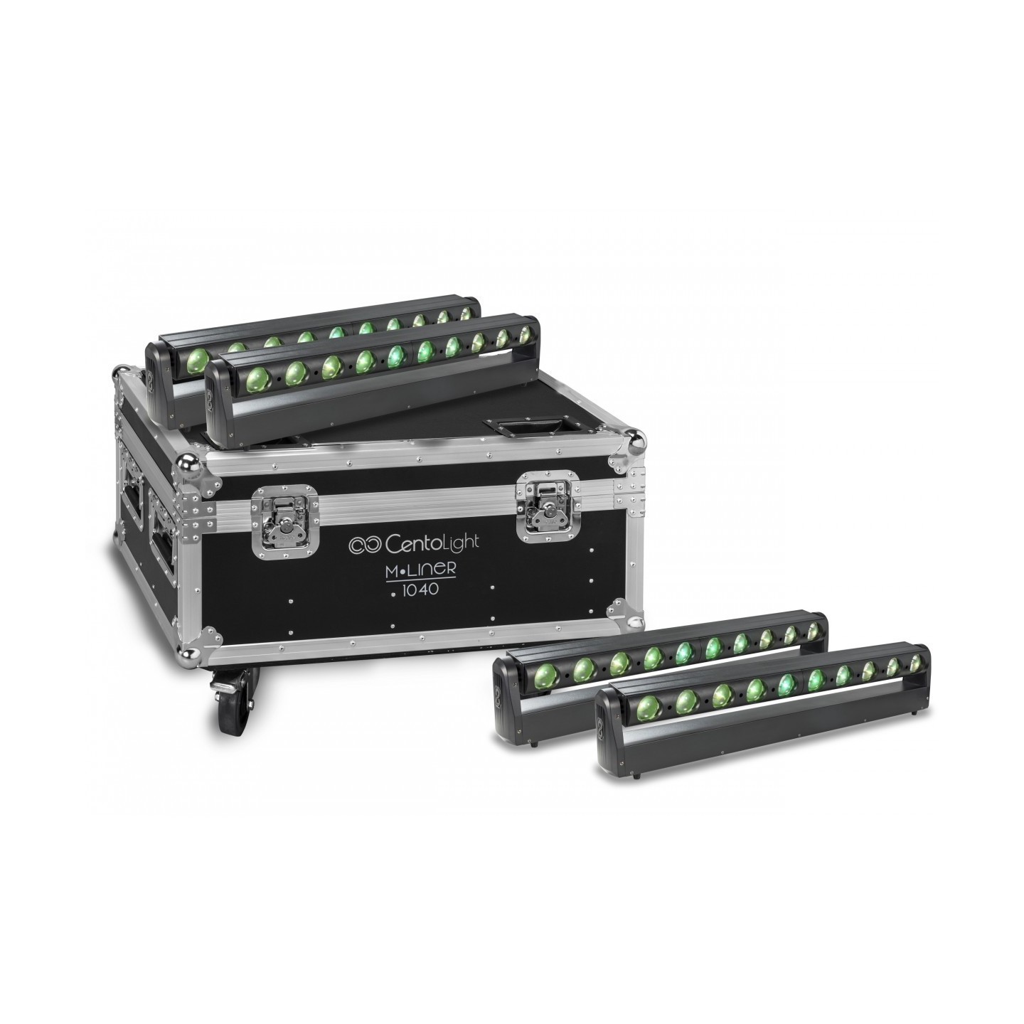 SET 4 BARRE MOBILI M-LINER 1040 CON FLIGHT CASE - vai con la sigla