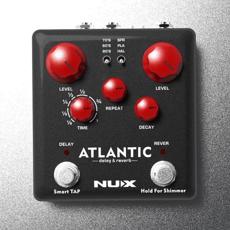 STOMPBOX NUX NDR-5 ATLANTIC (DELAY & REVERB) - vaiconlasigla