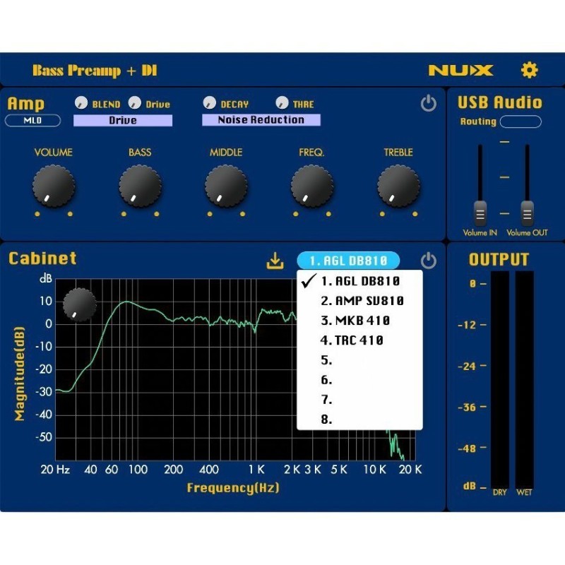 BASS PREAMP + DI NUX NBP-5 MLD SIGNATURE - vai con la sigla