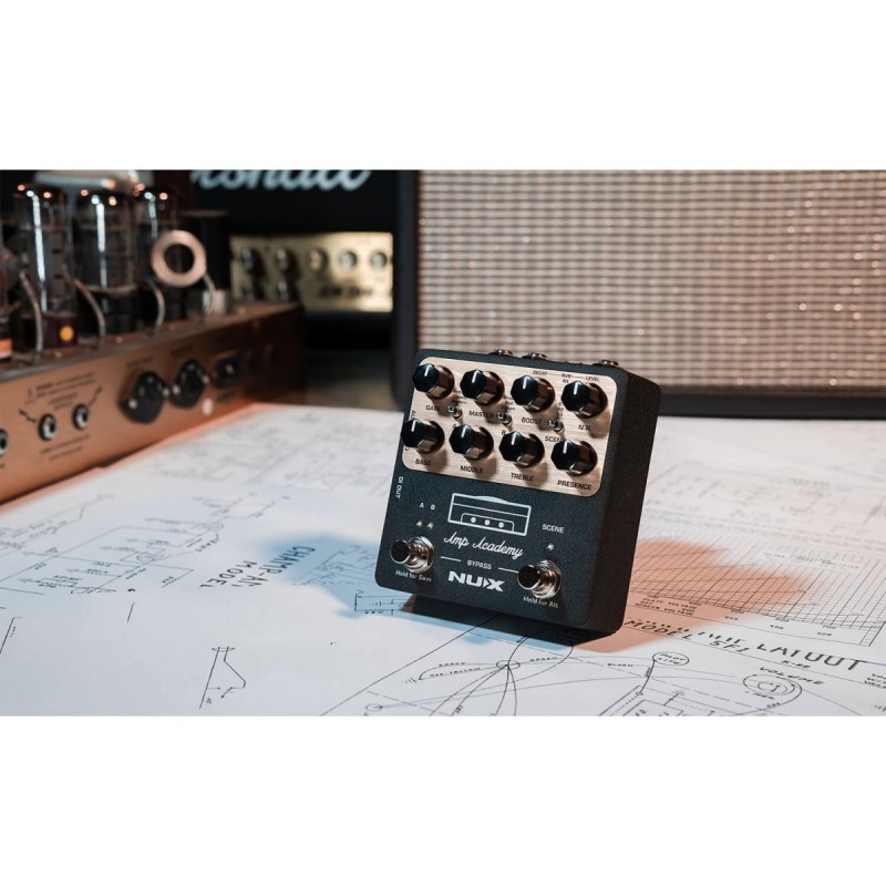 NUX AMP ACADEMY NGS-6 STOMP BOX AMP MODELER - vaiconlasigla