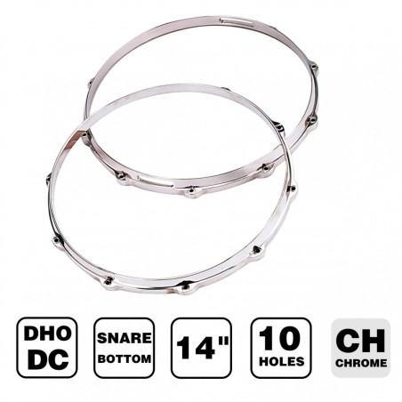 CERCHIO SOTTO RULLANTE PEACE DHO-DC-S-14US 14" DIECASTING 10 FORI - vai con la sigla