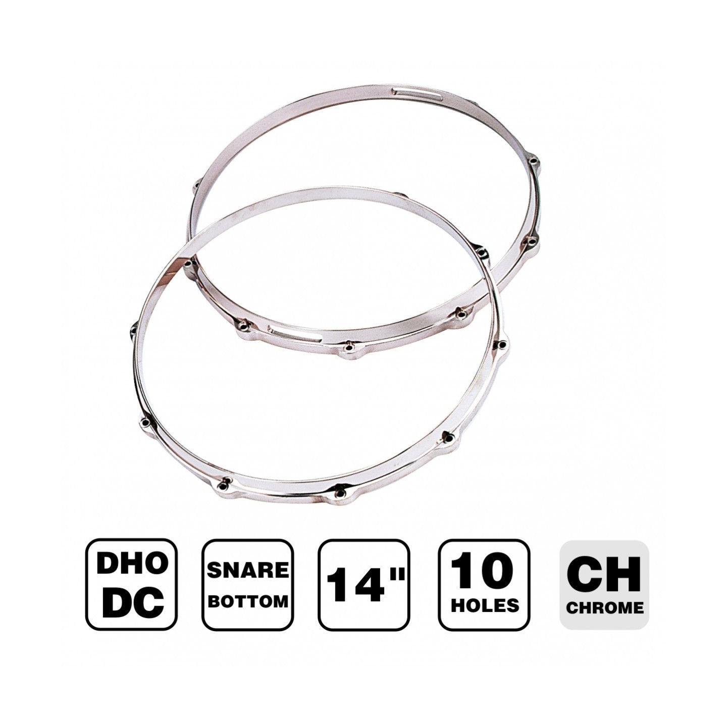 CERCHIO SOTTO RULLANTE PEACE DHO-DC-S-14US 14" DIECASTING 10 FORI - vai con la sigla