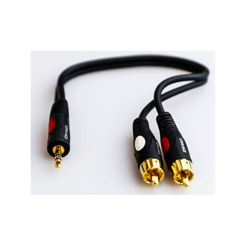 PROEL DH635 JACK STEREO 3.5mm - 2 RCA -30 cm - vaiconlasigla