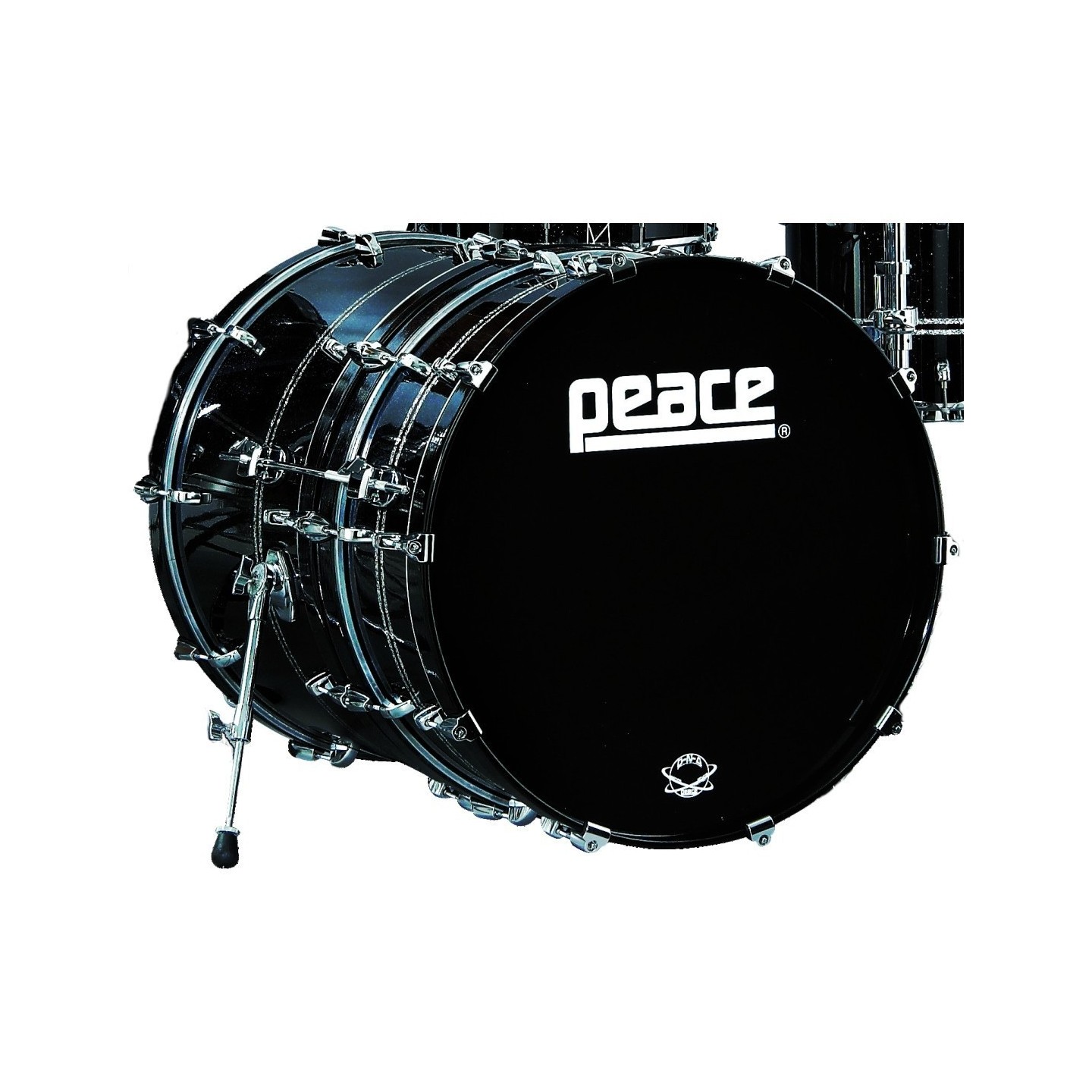 BASS DRUM 22"x8" PEACE SERIE DP-DC2208BO 295 BLACK CASTLE - vai con la sigla
