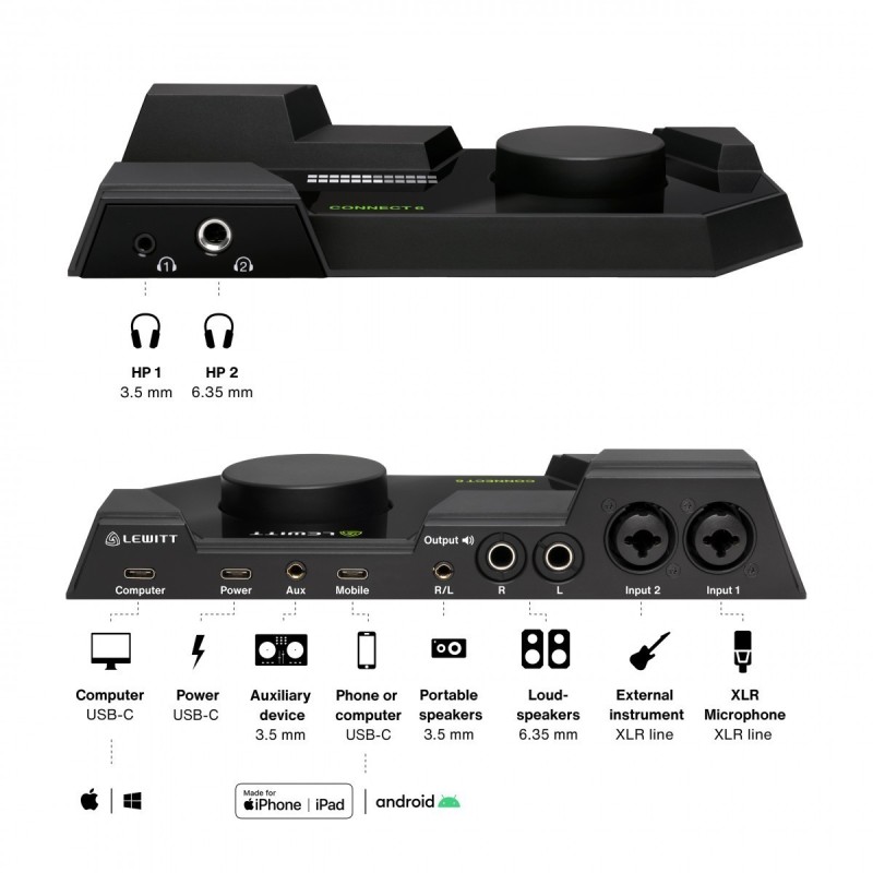 INTERFACCIA AUDIO LEWITT CONNECT 6 - vaiconlasigla