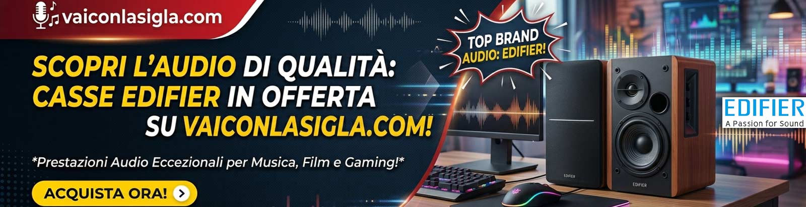 Edifier: l’eccellenza Audio per tutti, tra vinile e streaming