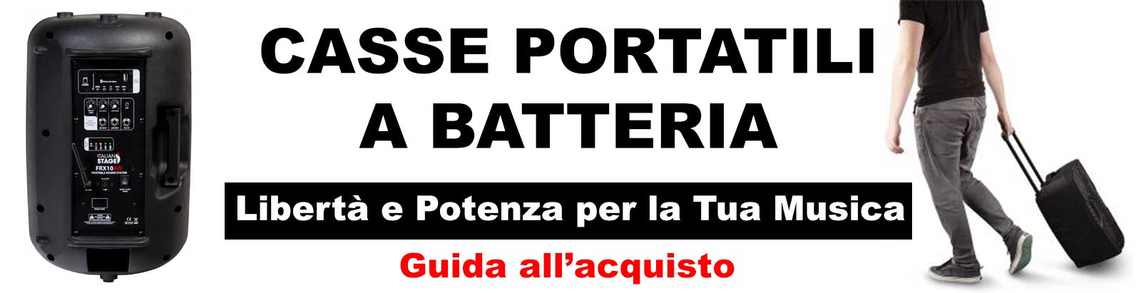 Guida Definitiva alle Casse a Batteria: Libertà e Potenza per la Tua Musica