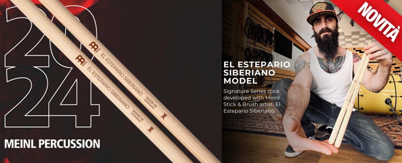 MEINL nuove bacchette El Estepario Siberiano