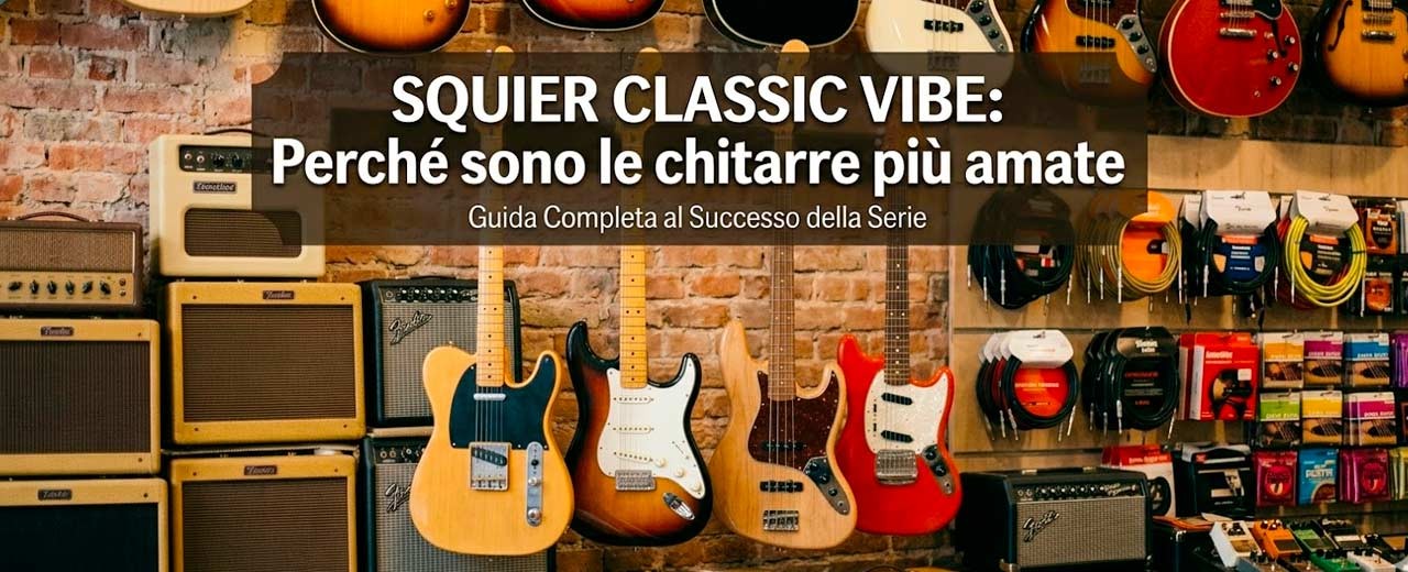 Squier Classic Vibe: Perché sono le chitarre più amate (anche dai professionisti)