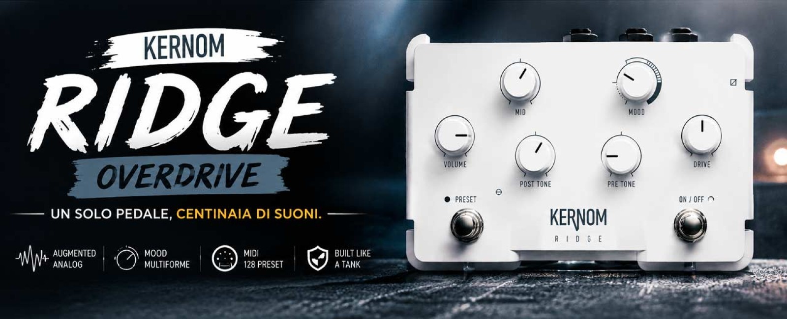 Kernom Ridge Overdrive: un solo pedale, centinaia di personalità