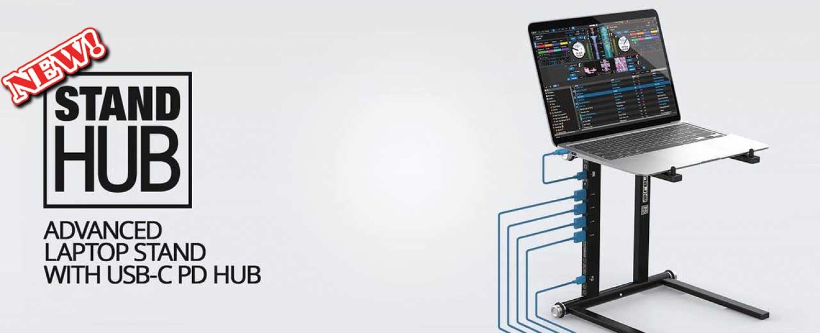 RELOOP laptop stand con hub USB