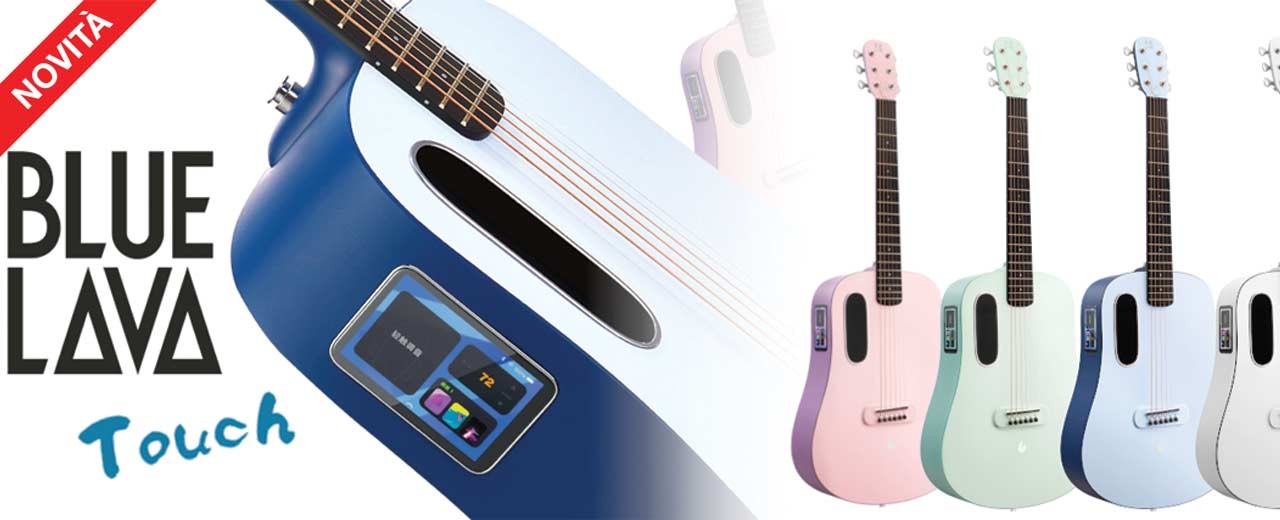 LAVA MUSIC presenta BLUE LAVA, nuova chitarra con schermo touch